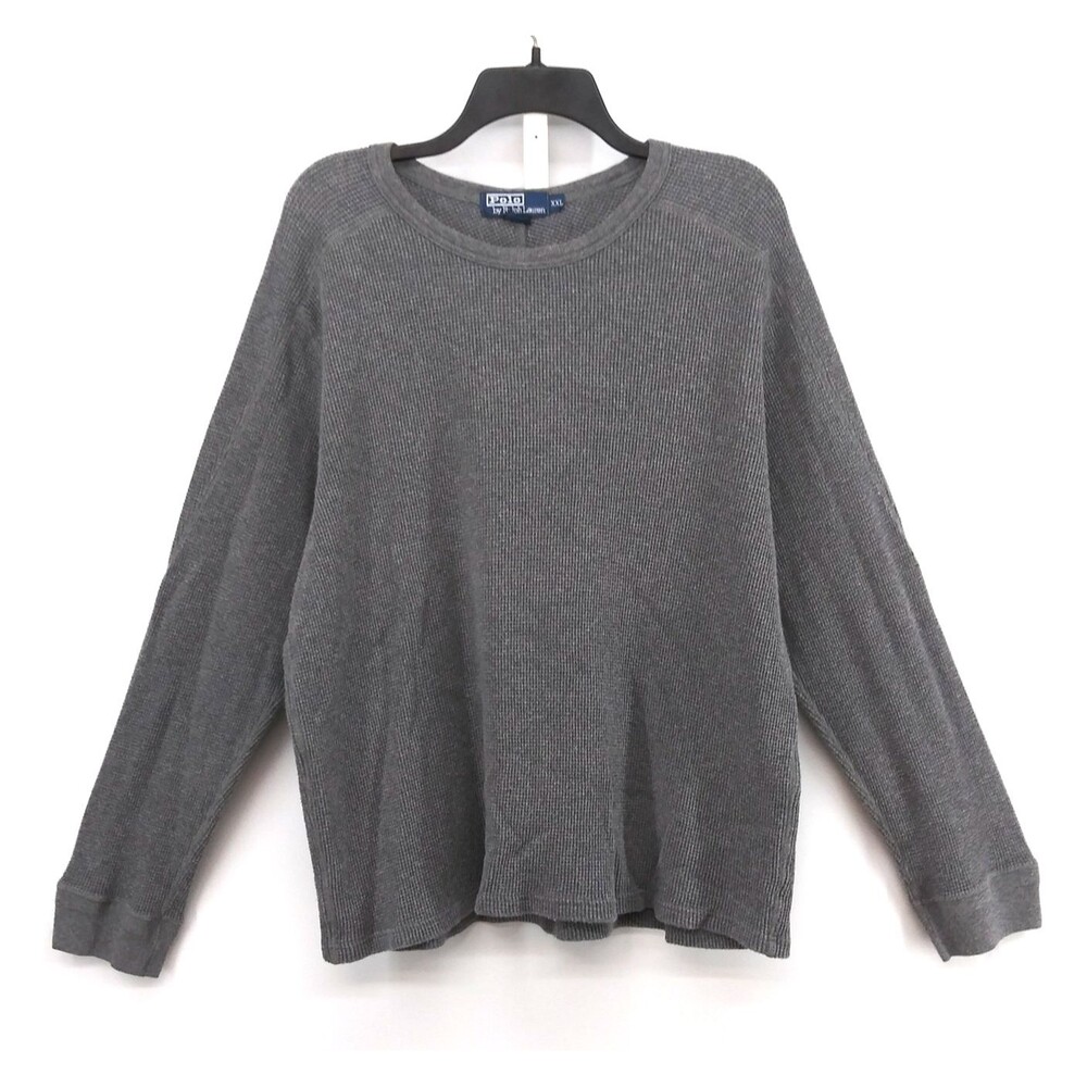 Polo Ralph Lauren Sweater Mens 2XL Waffle Knit Crewneck Pullover Classic Casual